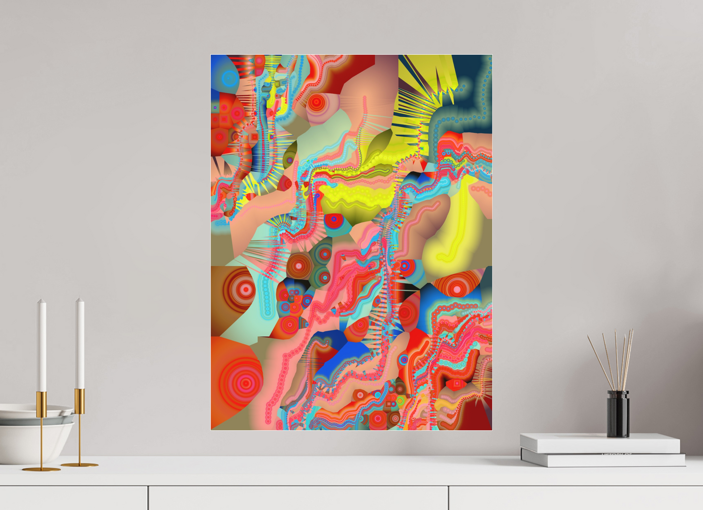 45 x 60 cm, Photo Print under matte Acrylic Glass Circollage #2