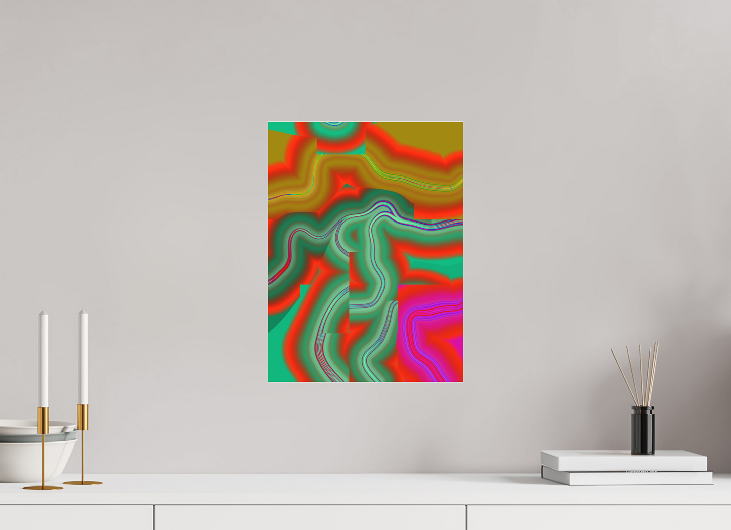 30 x 40 cm, Photo Print under matte Acrylic Glass Antiflow #9