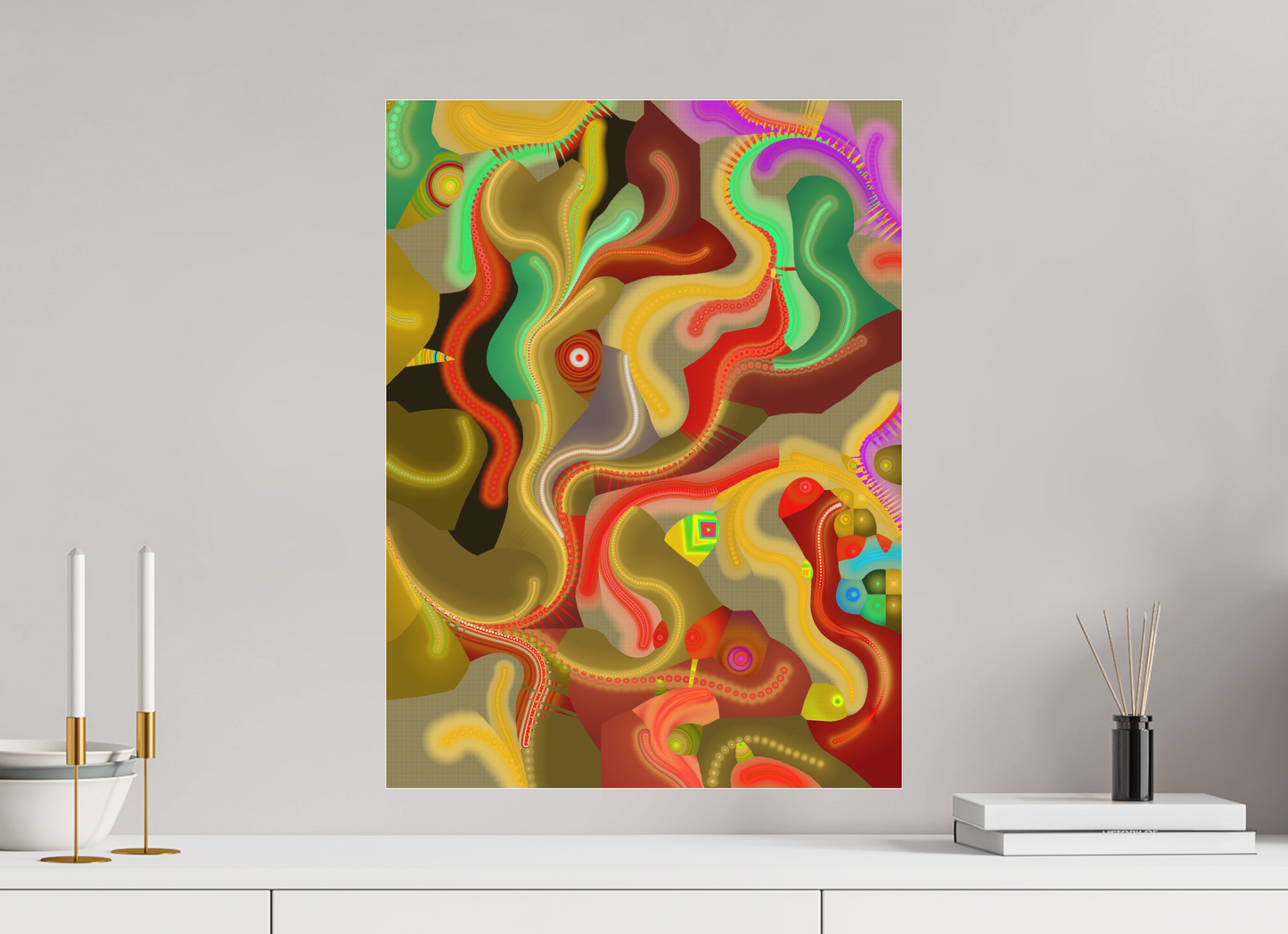 45 x 60 cm, Photo Print under matte Acrylic Glass Circollage #9