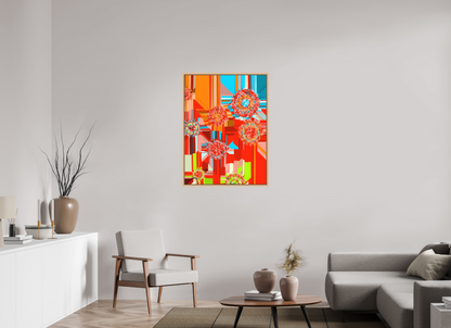 75 x 100 cm, Fine Art Print on Alu-Dibond in Floater Frame Turbo Lenz #7