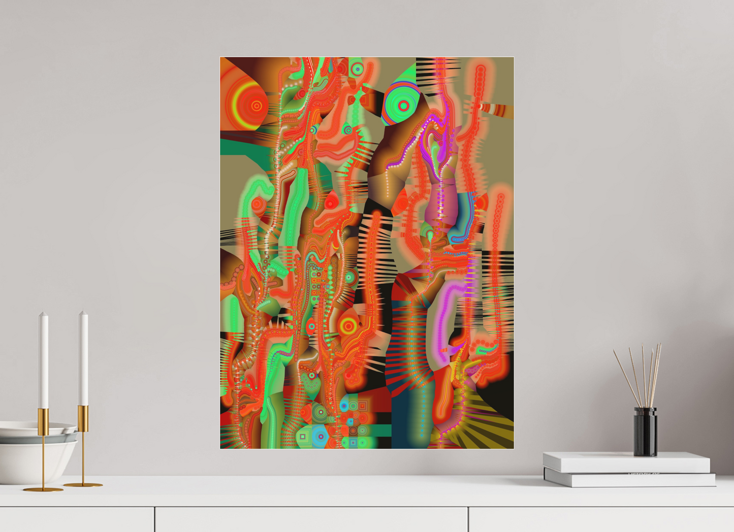 45 x 60 cm, Photo Print under matte Acrylic Glass Circollage #13