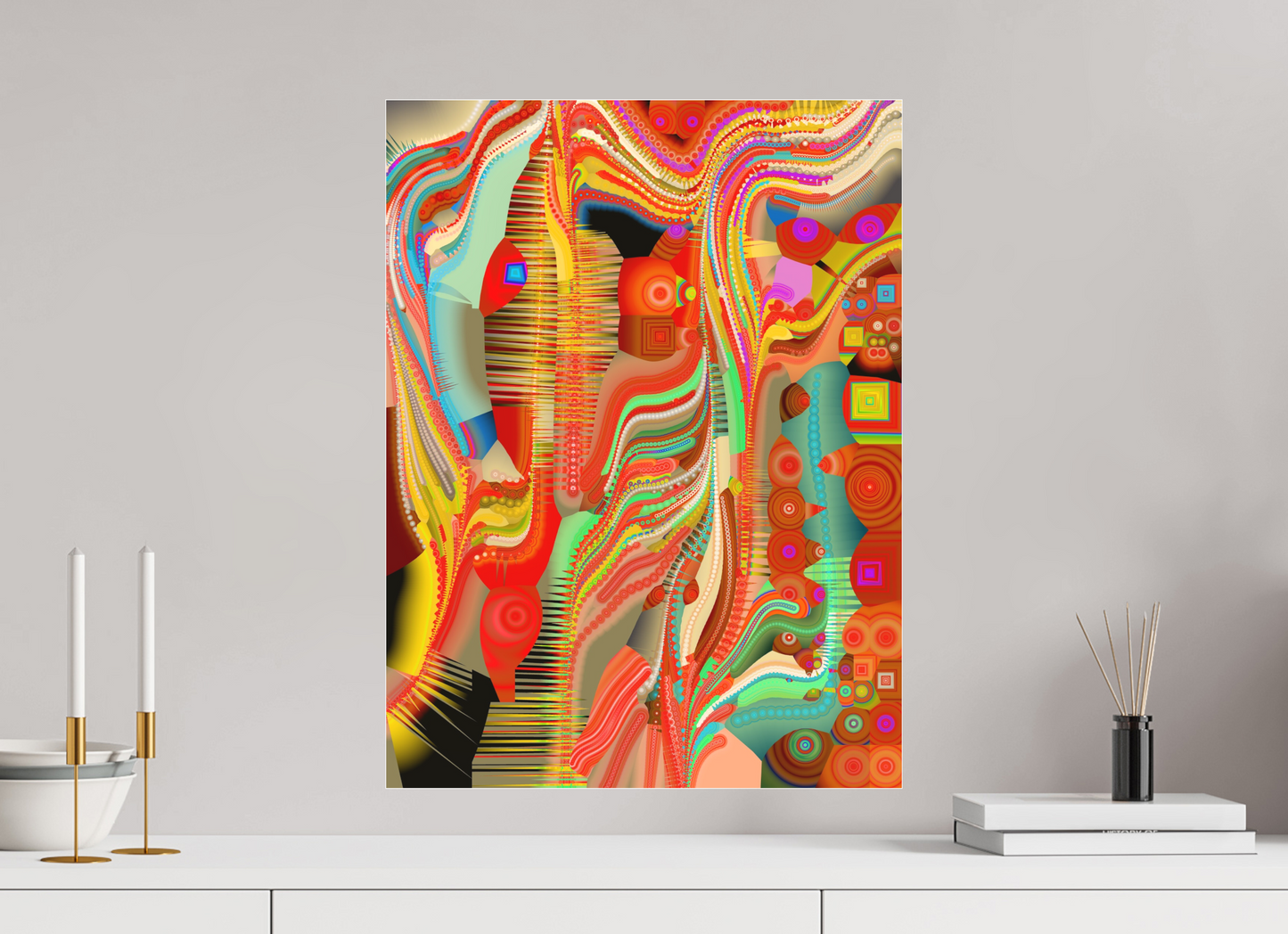 45 x 60 cm, Photo Print under matte Acrylic Glass Circollage #4