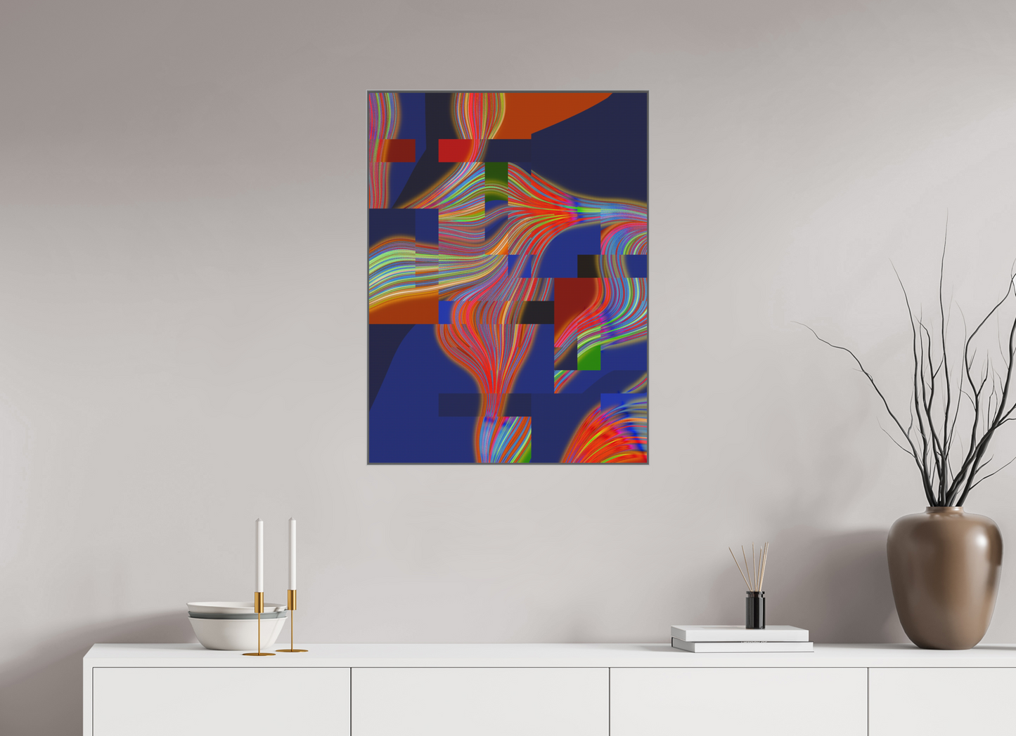 60 x 80 cm, Alu-Dibond in Aluminium Artbox Antiflow #10