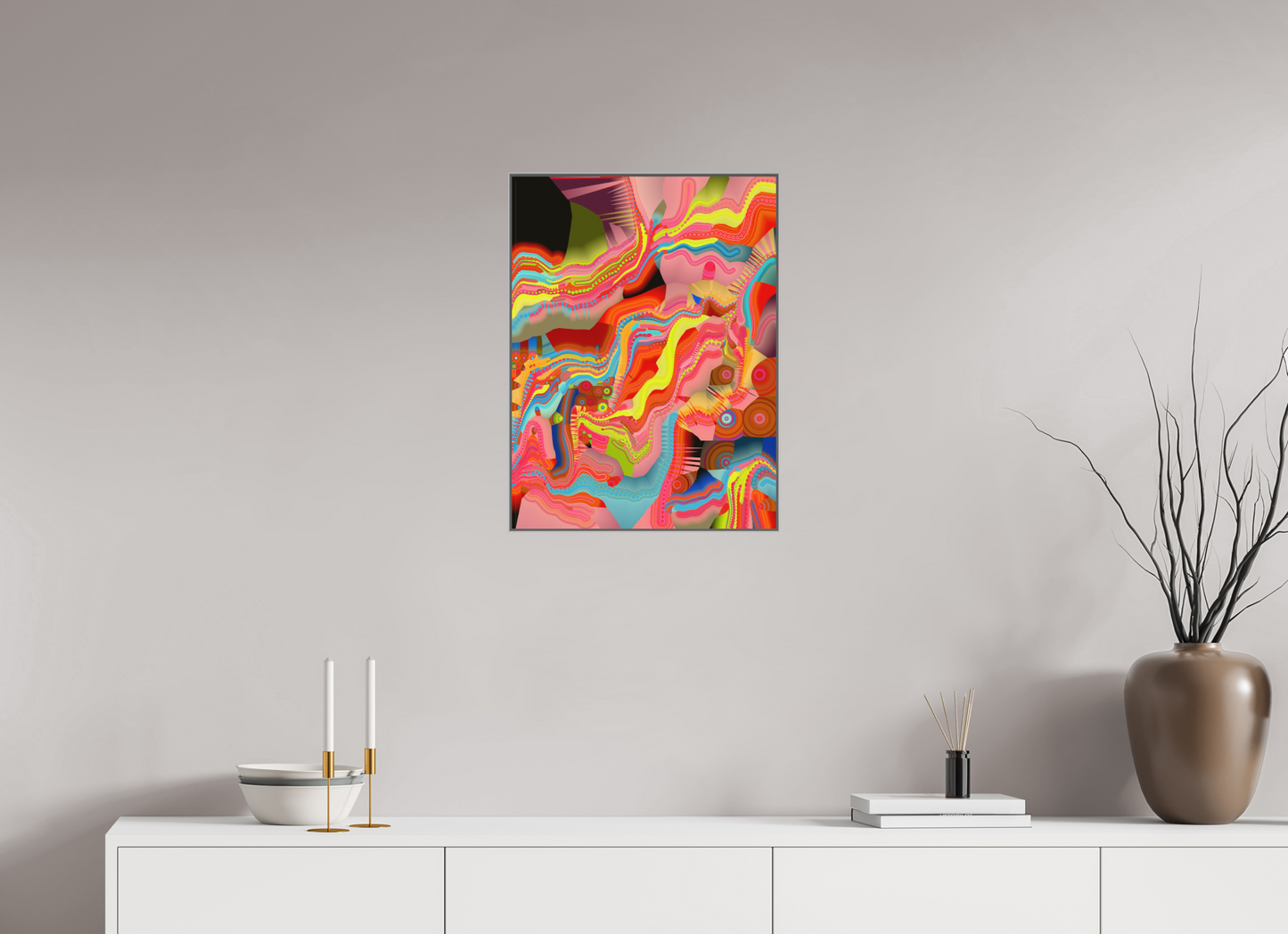 45 x 60 cm, Alu-Dibond in Aluminium Artbox Circollage #7