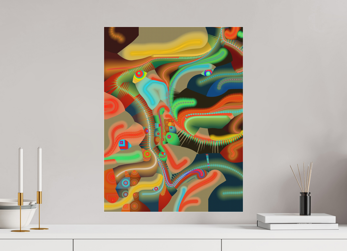 45 x 60 cm, Photo Print under matte Acrylic Glass Circollage #8