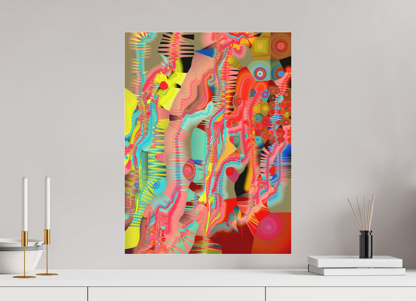 45 x 60 cm, Photo Print under matte Acrylic Glass Circollage #3