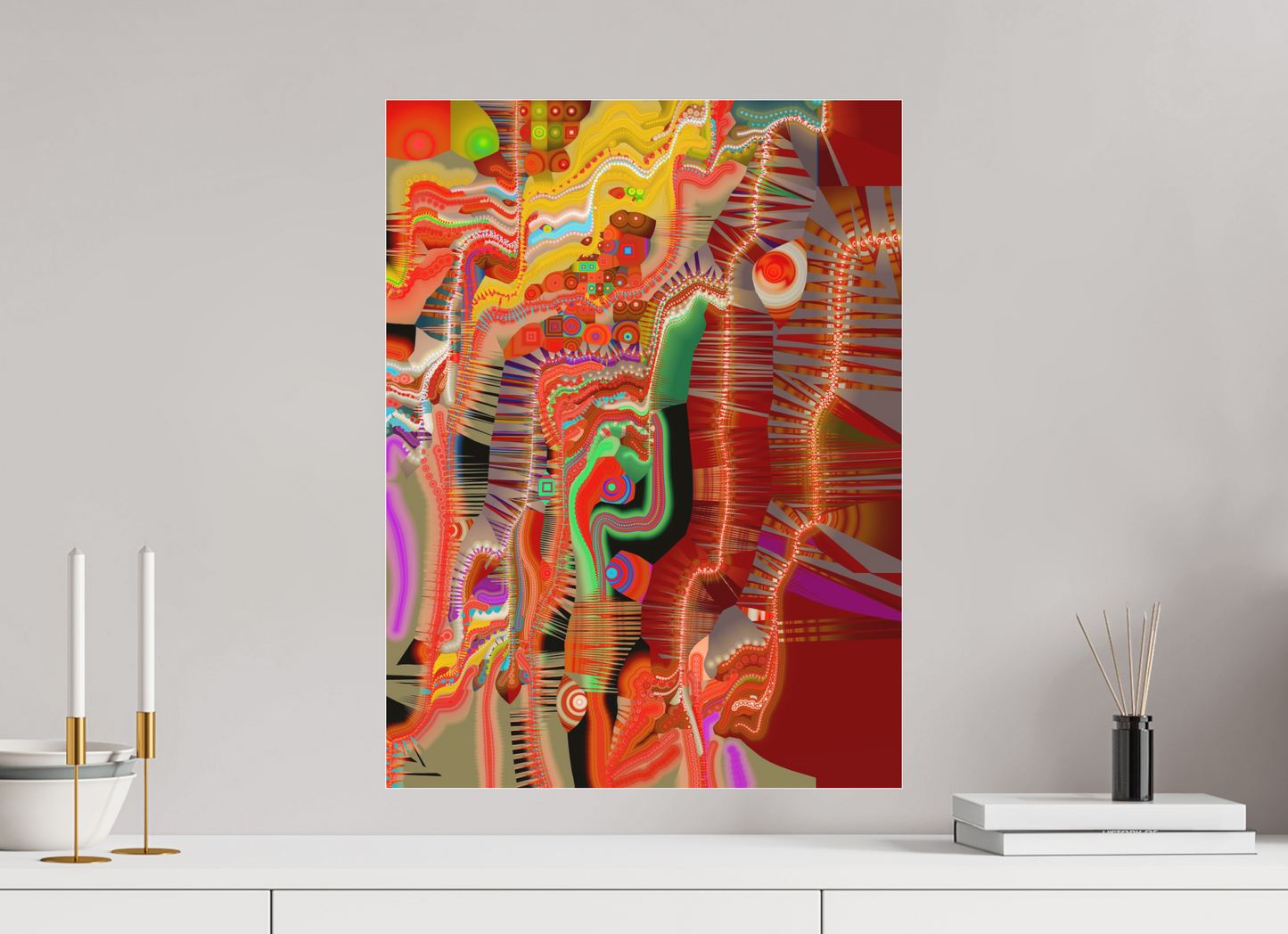 45 x 60 cm, Photo Print under matte Acrylic Glass Circollage #18