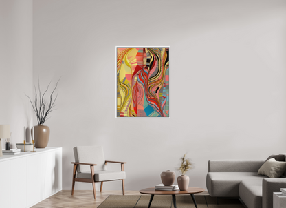 75 x 100 cm, Fine Art Print on Alu-Dibond in Floater Frame White Serendicay #1