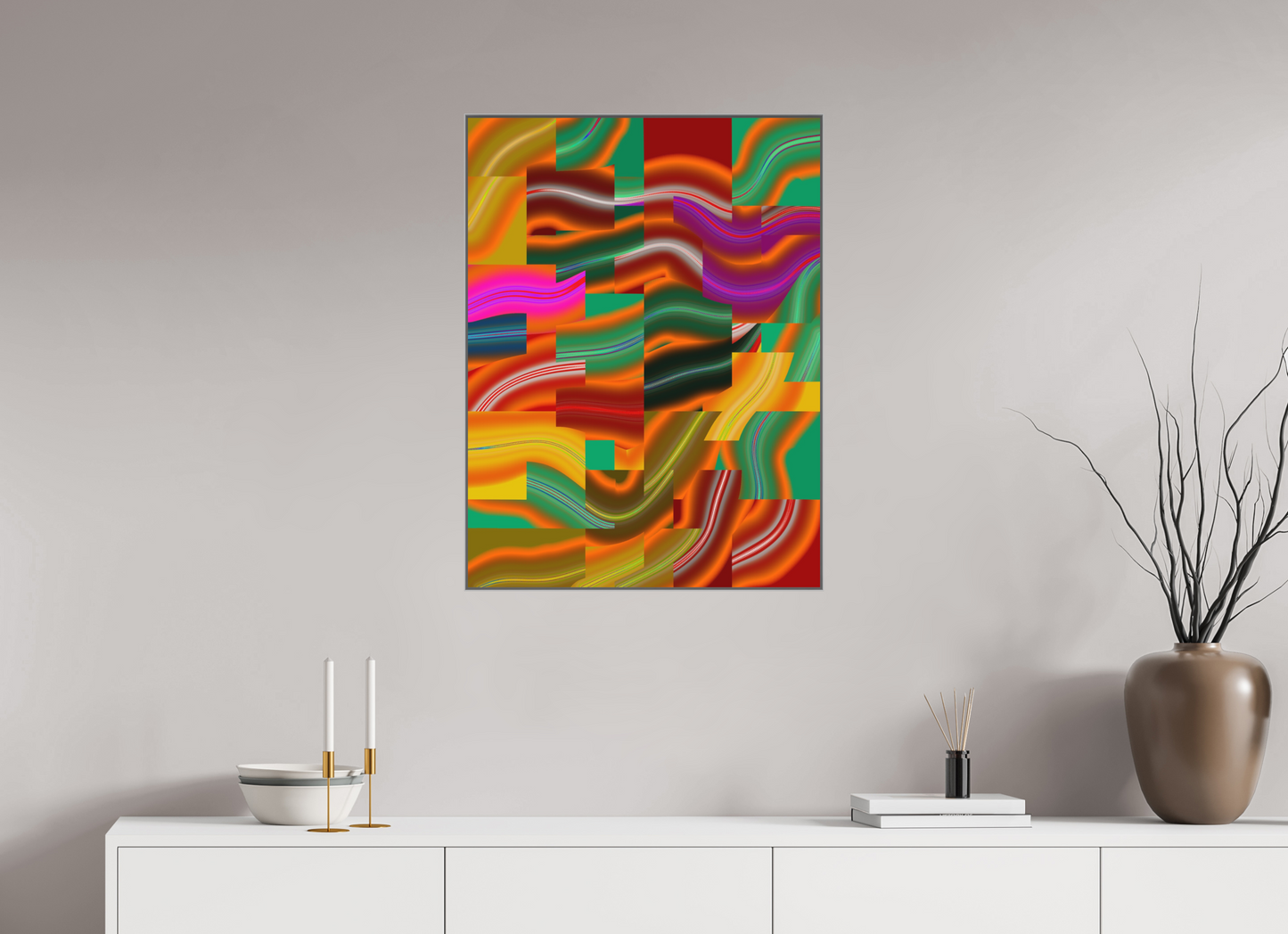 60 x 80 cm, Alu-Dibond in Aluminium Artbox Antiflow #18