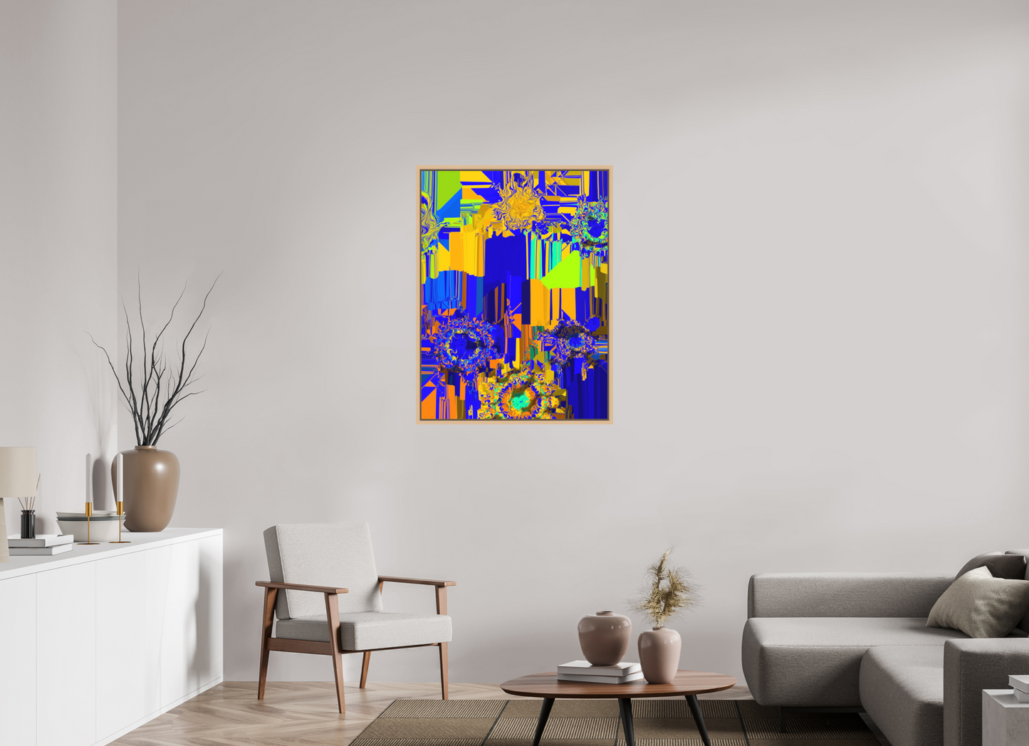 75 x 100 cm, Fine Art Print on Alu-Dibond in Floater Frame Turbo Lenz #14