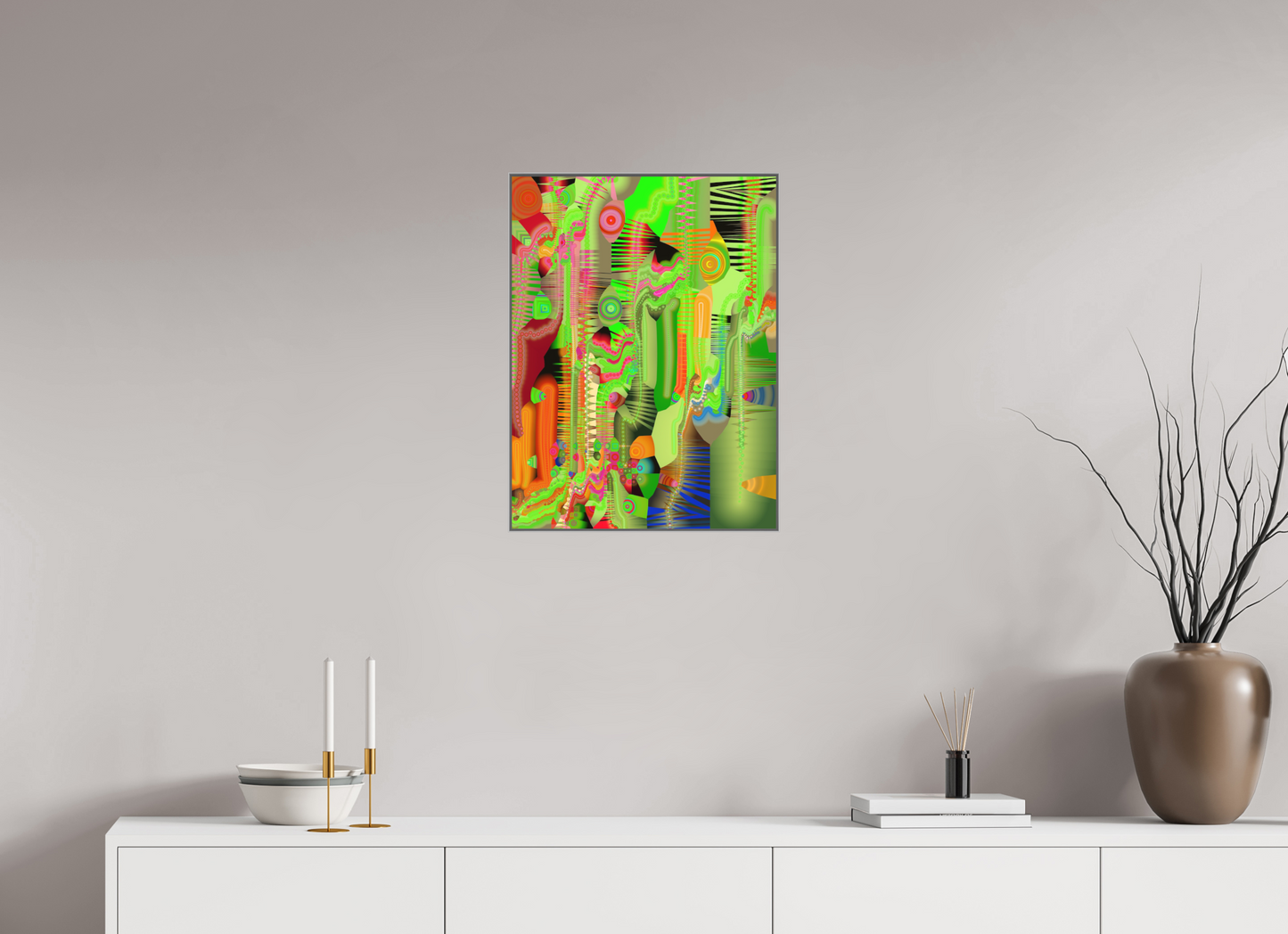 45 x 60 cm, Alu-Dibond in Aluminium Artbox Circollage #20