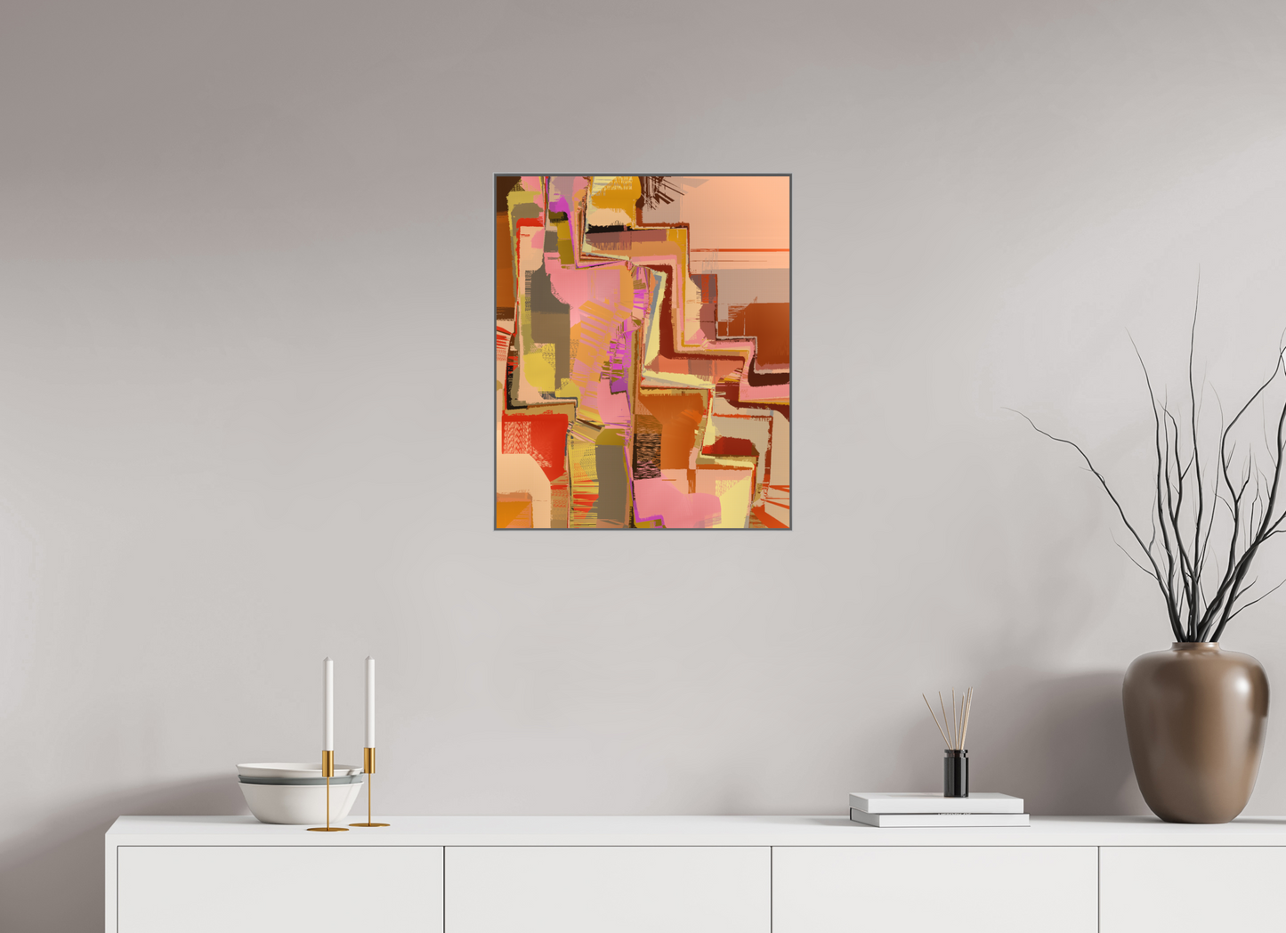 50 x 60 cm, Alu-Dibond in Aluminium Artbox interaction 630.193.355.019.500