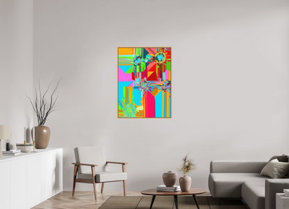 75 x 100 cm, Fine Art Print on Alu-Dibond in Floater Frame Turbo Lenz #9