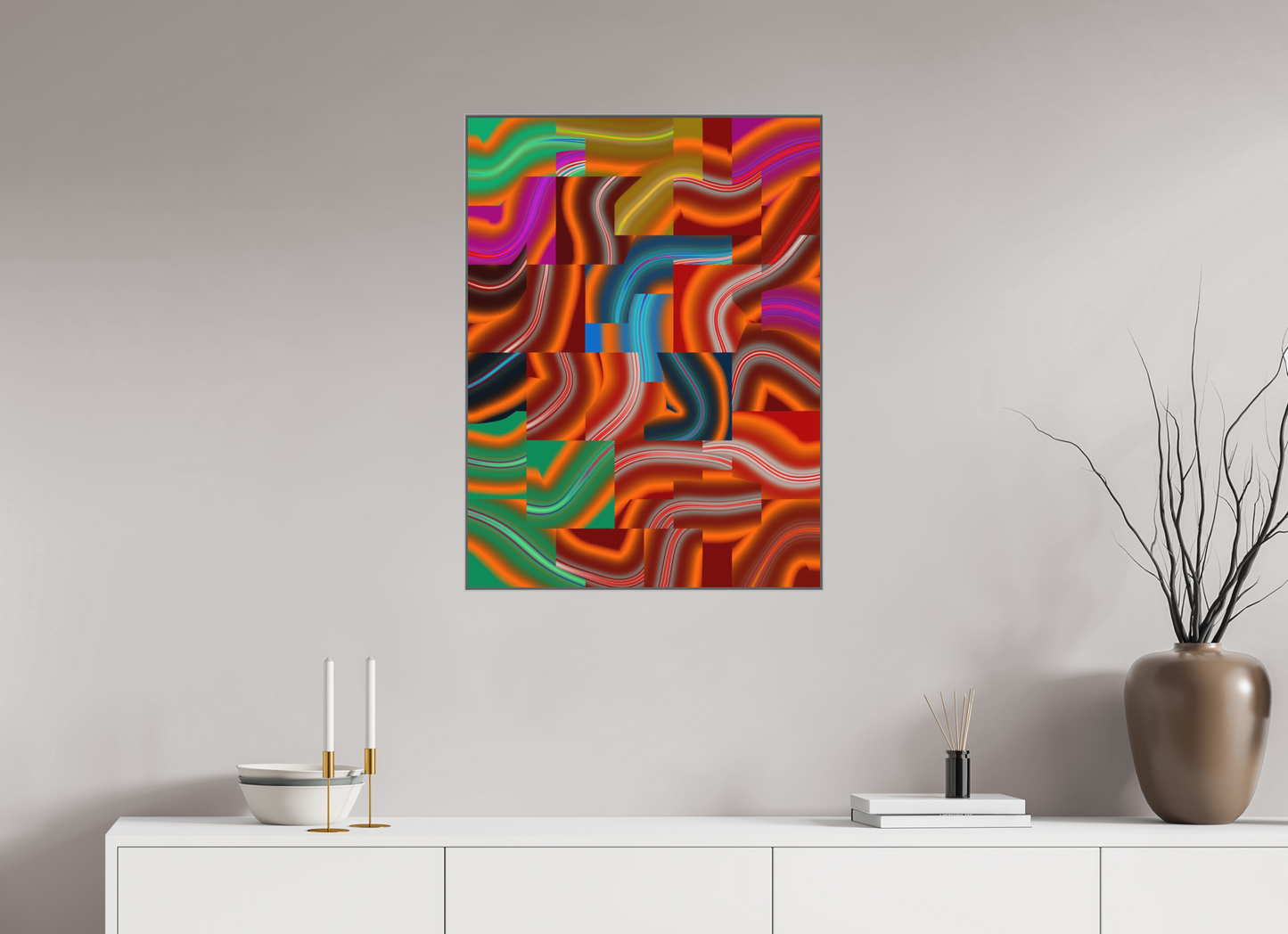 60 x 80 cm, Alu-Dibond in Aluminium Artbox Antiflow #19