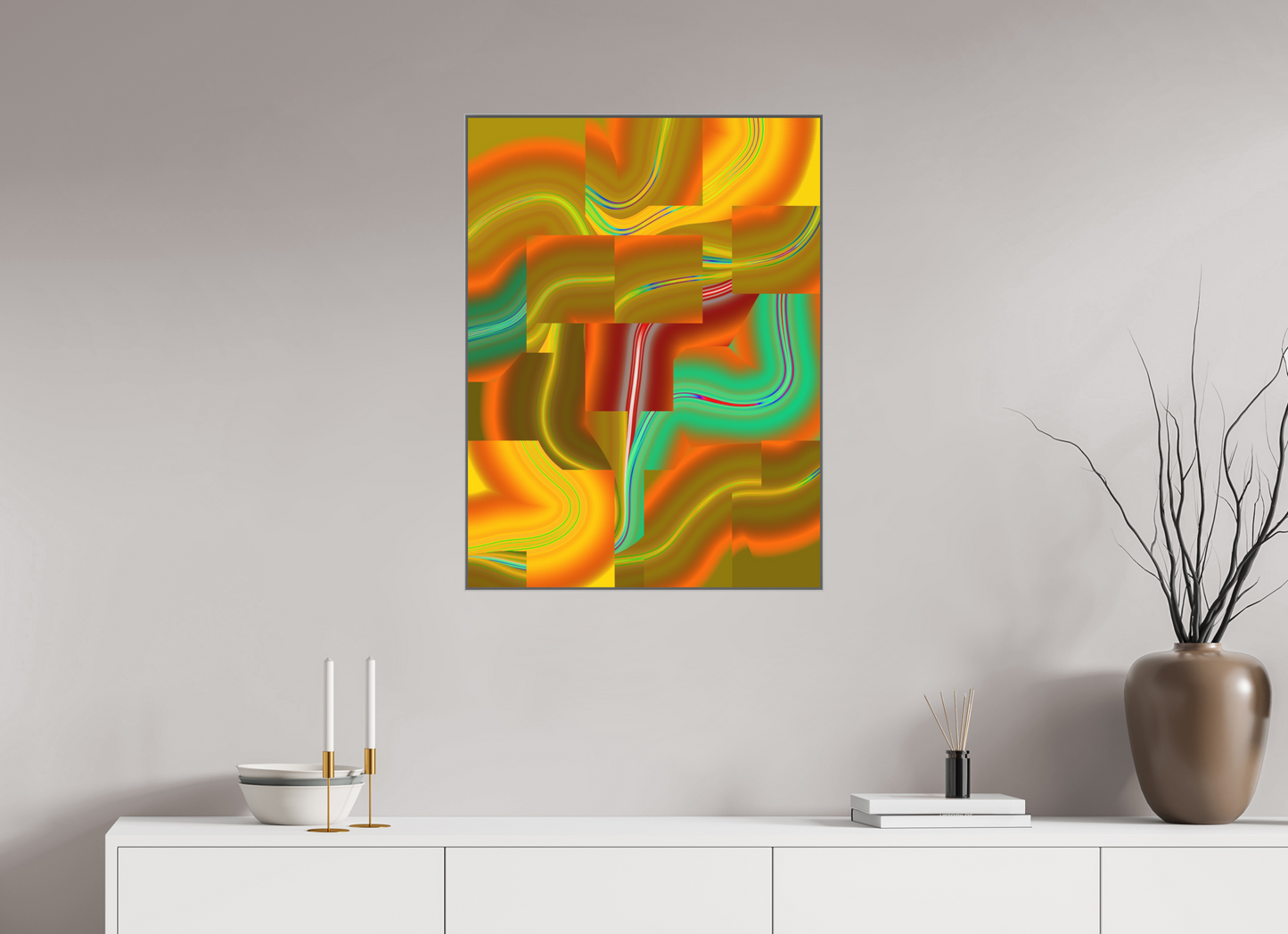 60 x 80 cm, Alu-Dibond in Aluminium Artbox Antiflow #1