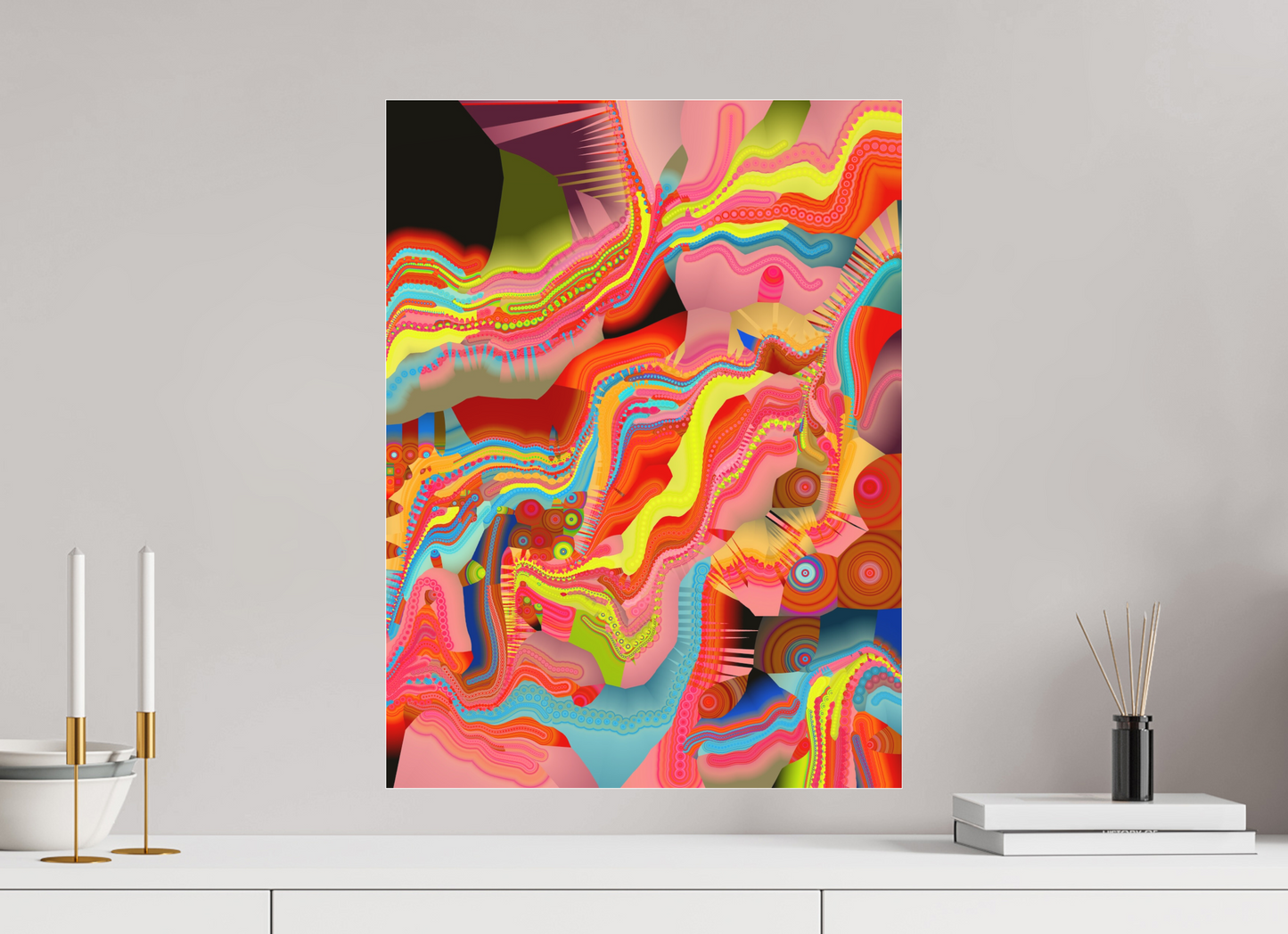 45 x 60 cm, Photo Print under matte Acrylic Glass Circollage #7