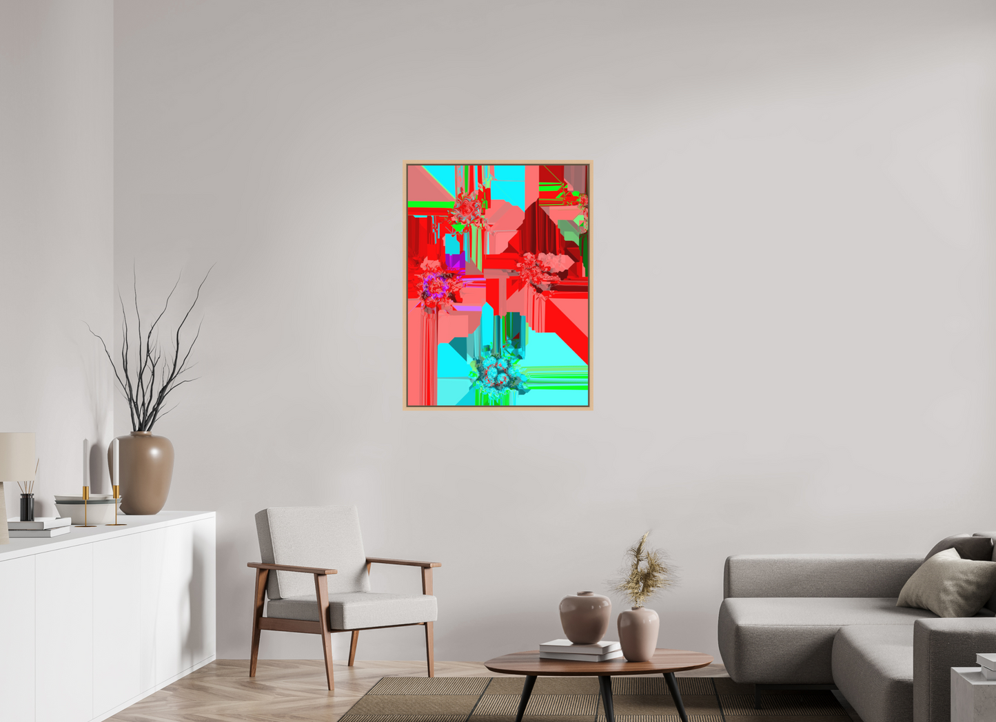 75 x 100 cm, Fine Art Print on Alu-Dibond in Floater Frame Turbo Lenz #12