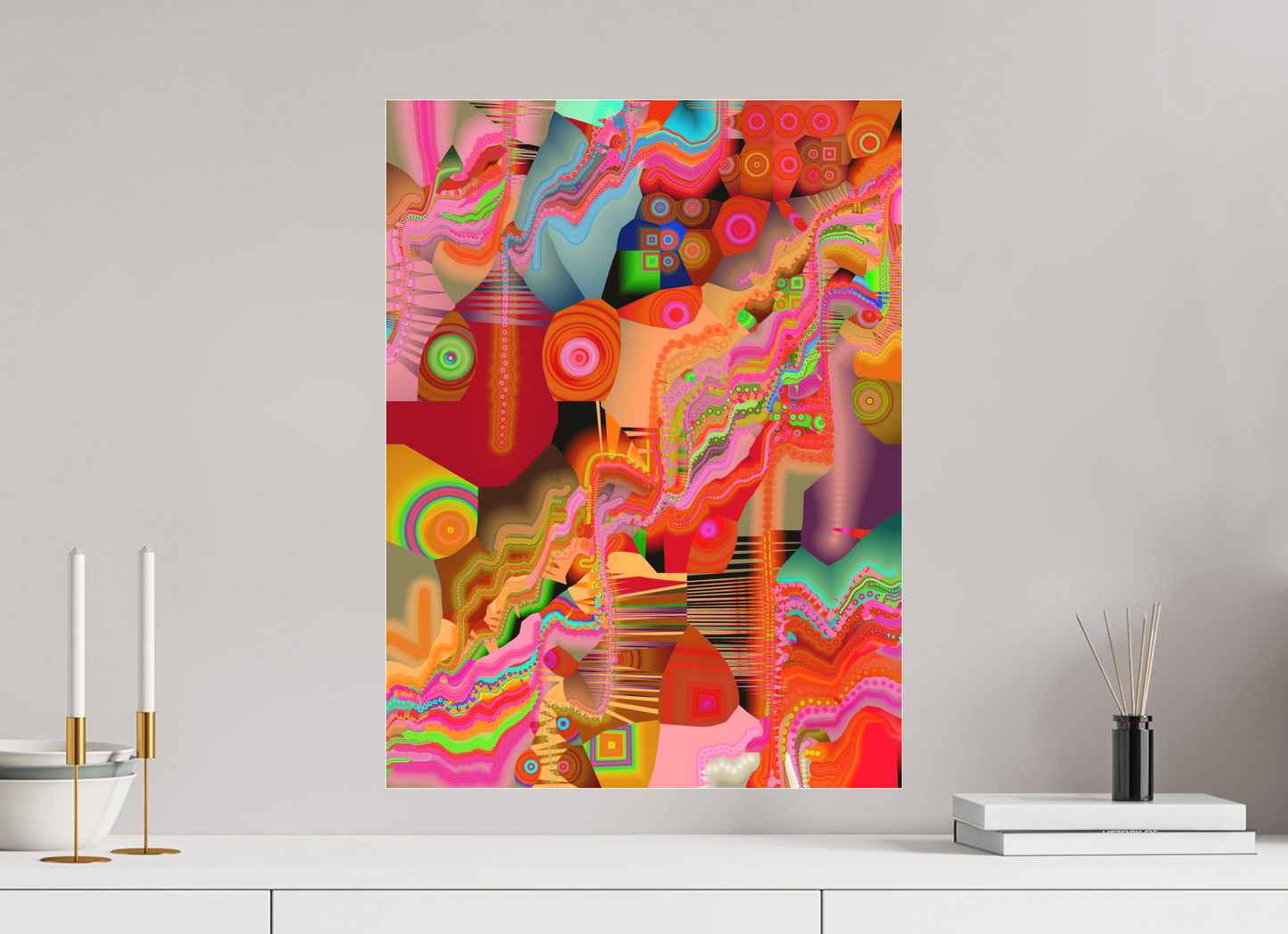 45 x 60 cm, Photo Print under matte Acrylic Glass Circollage #21