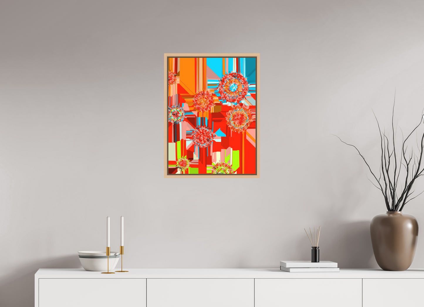 45 x 60 cm, Fine Art Print on Alu-Dibond in Floater Frame Turbo Lenz #7