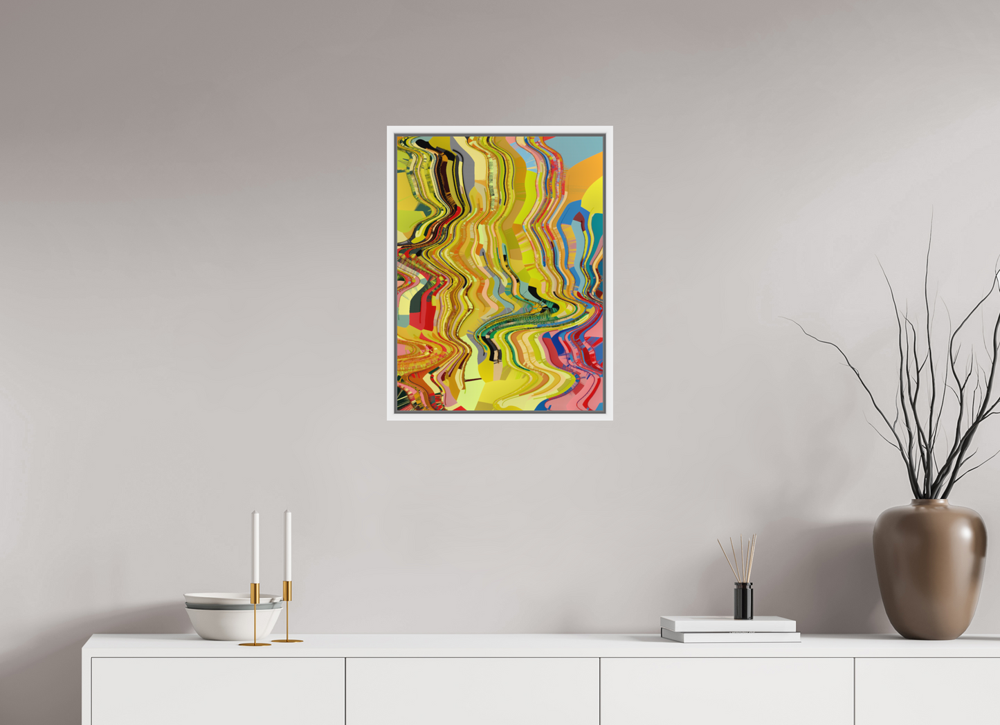 45 x 60 cm, Fine Art Print on Alu-Dibond in Floater Frame White Serendicay #15