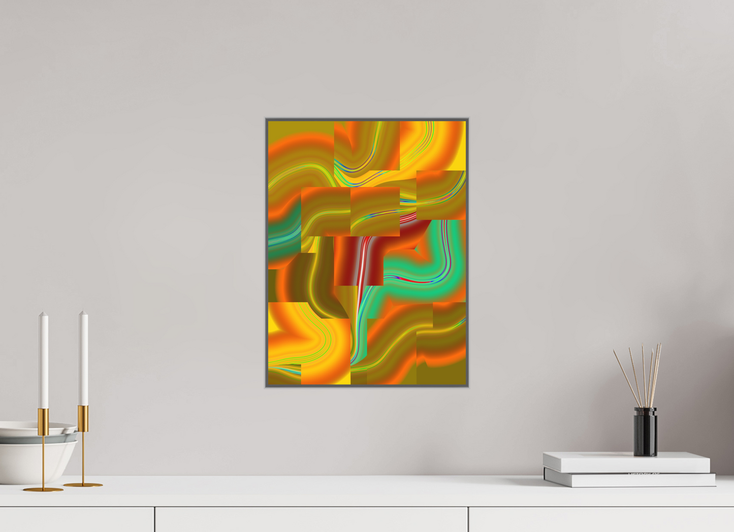 30 x 40 cm, Alu-Dibond in Aluminium Artbox Antiflow #1