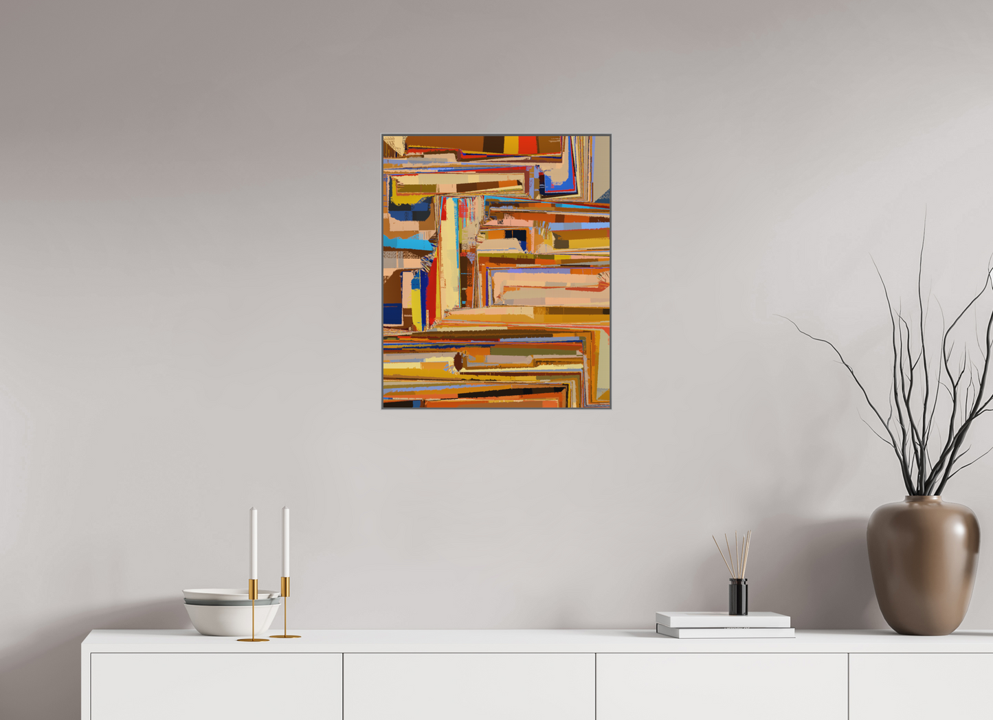 50 x 60 cm, Alu-Dibond in Aluminium Artbox interaction 782.985.147.528.500