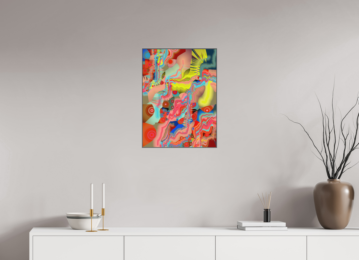 45 x 60 cm, Alu-Dibond in Aluminium Artbox Circollage #2