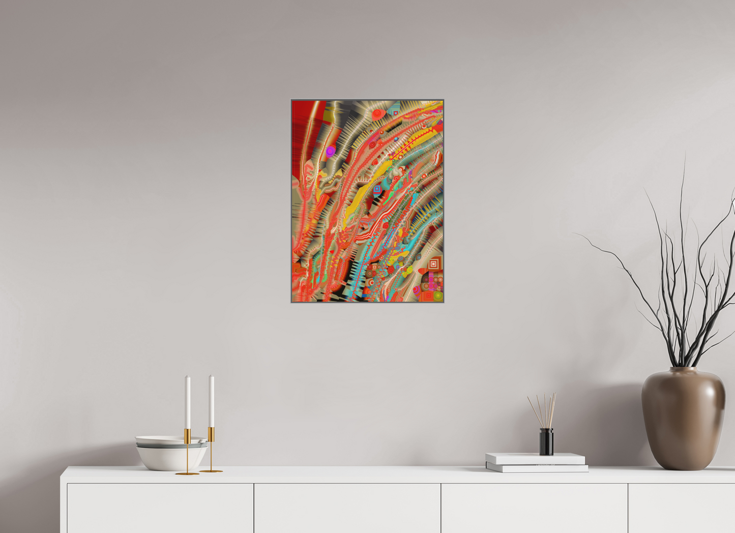 45 x 60 cm, Alu-Dibond in Aluminium Artbox Circollage #16