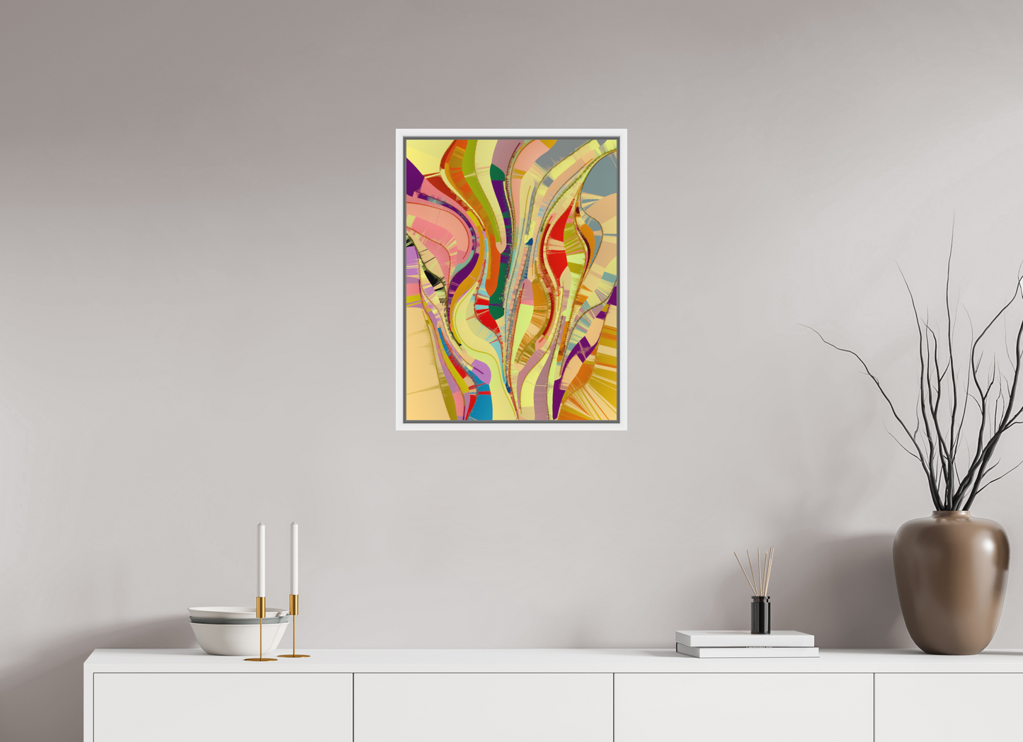 45 x 60 cm, Fine Art Print on Alu-Dibond in Floater Frame White Serendicay #10