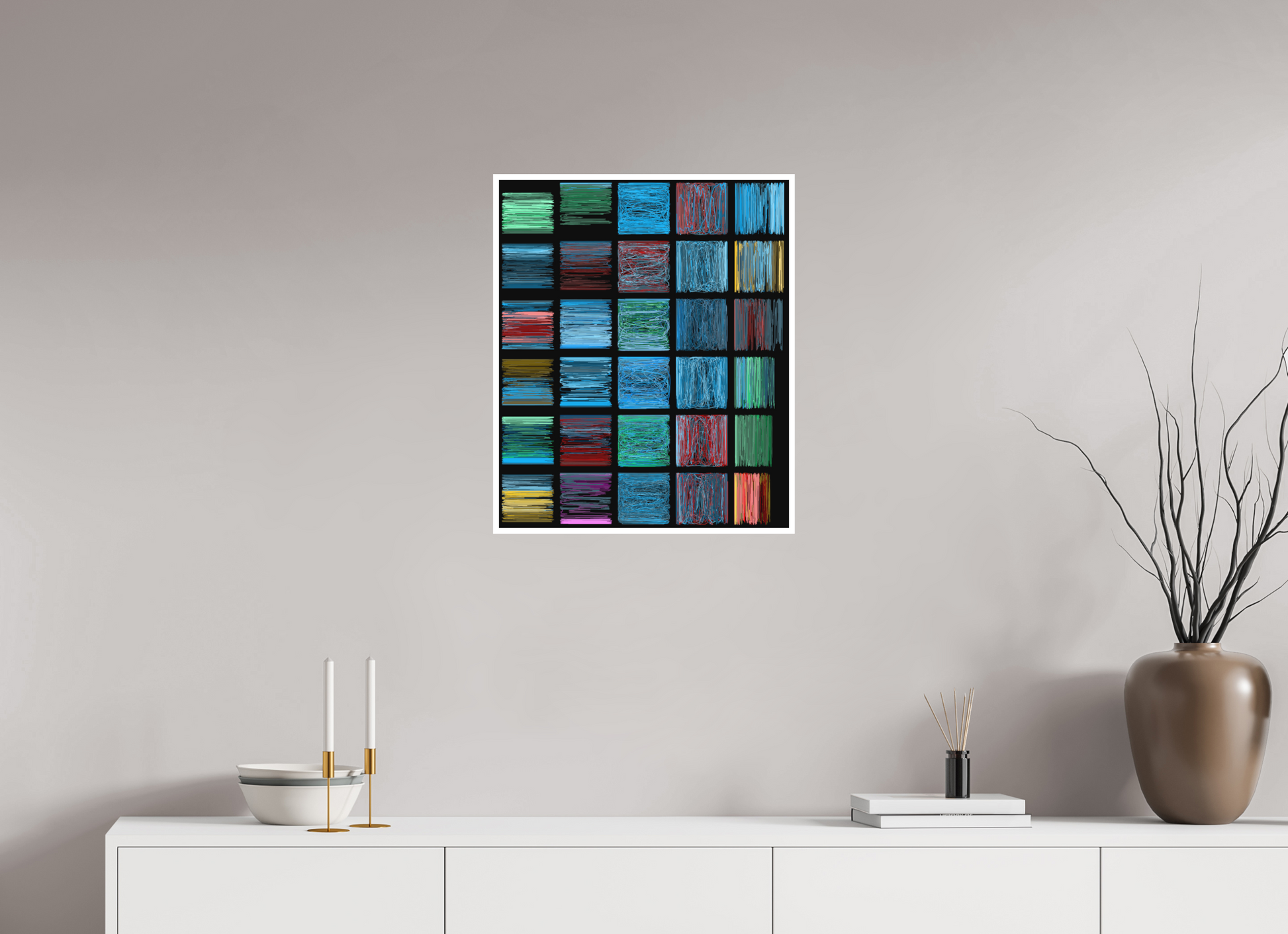 50 x 60 cm, Print on Hahnemühle Photo Rag Bright White Finite Loops #8