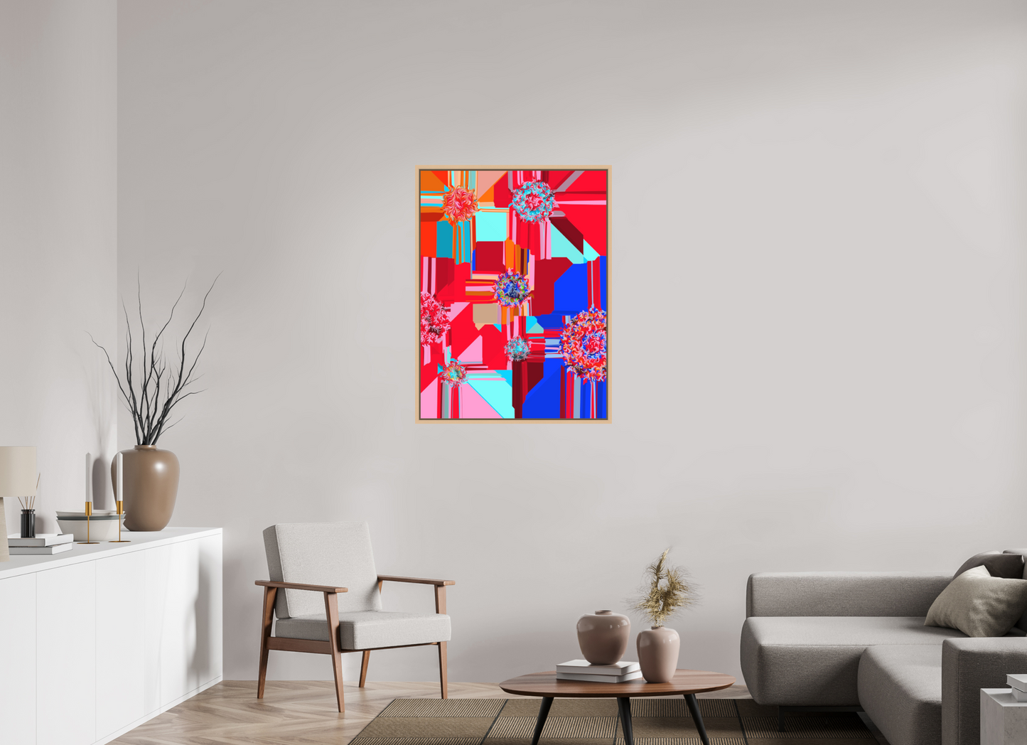 75 x 100 cm, Fine Art Print on Alu-Dibond in Floater Frame Turbo Lenz #1