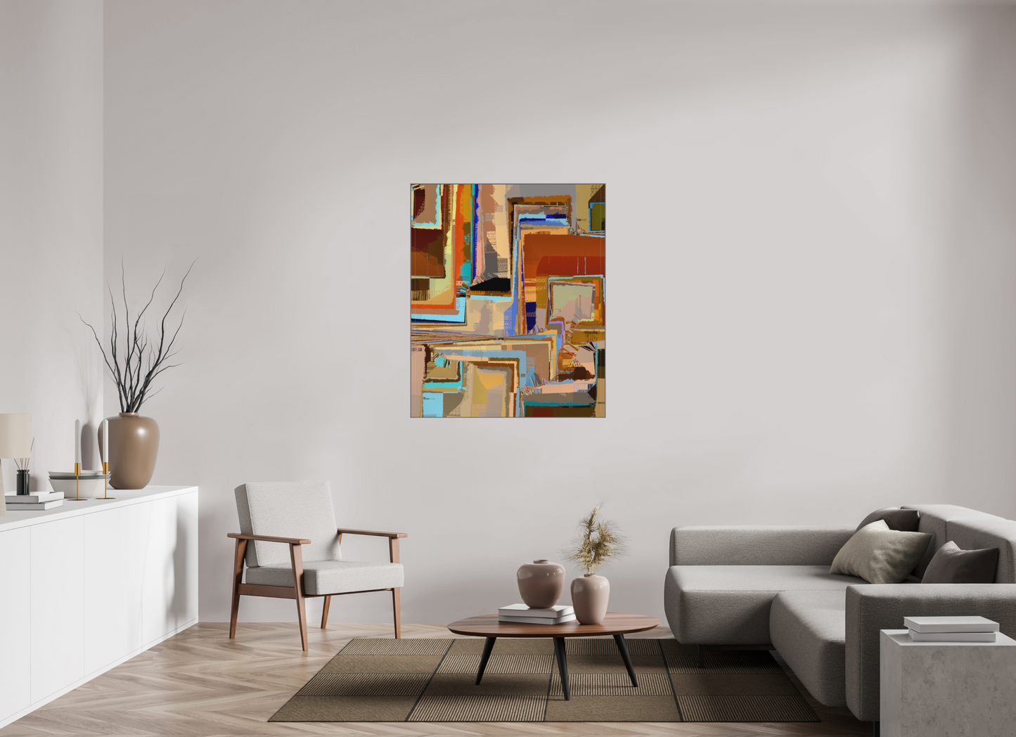 100 x 120 cm, Alu-Dibond in Aluminium Artbox interaction 727.786.998.888.500