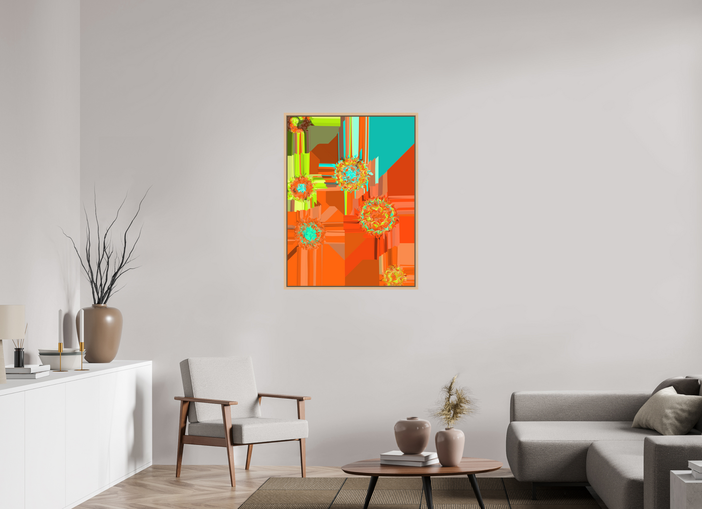 75 x 100 cm, Fine Art Print on Alu-Dibond in Floater Frame Turbo Lenz #2