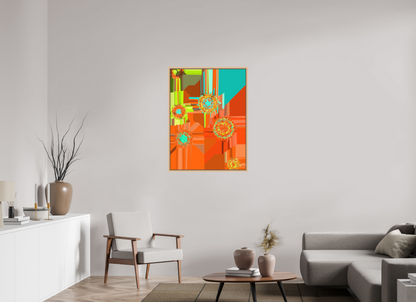 75 x 100 cm, Fine Art Print on Alu-Dibond in Floater Frame Turbo Lenz #2