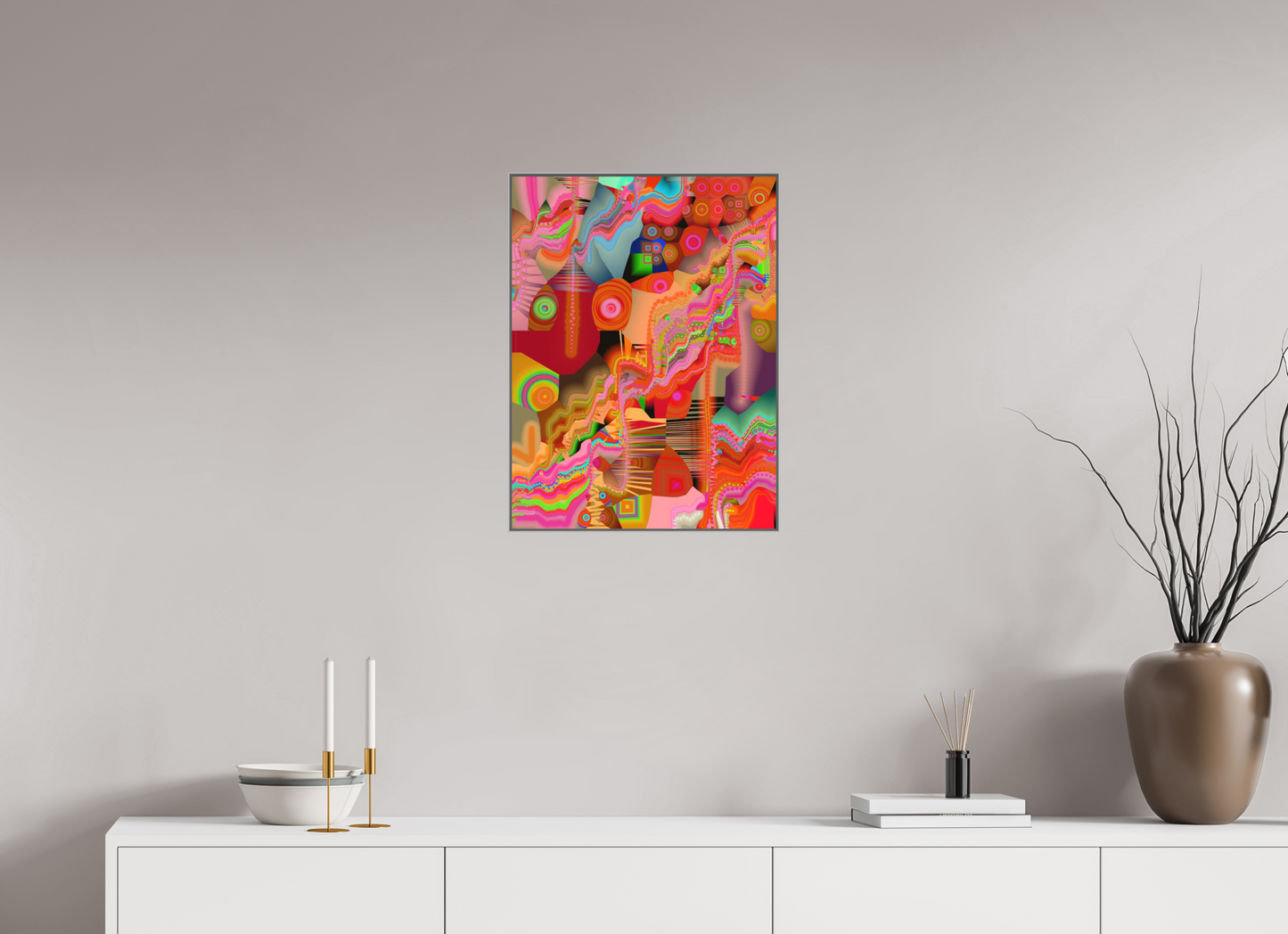 45 x 60 cm, Alu-Dibond in Aluminium Artbox Circollage #21