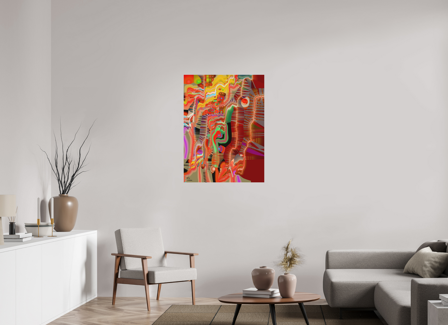 75 x 100 cm, Photo Print under matte Acrylic Glass Circollage #18