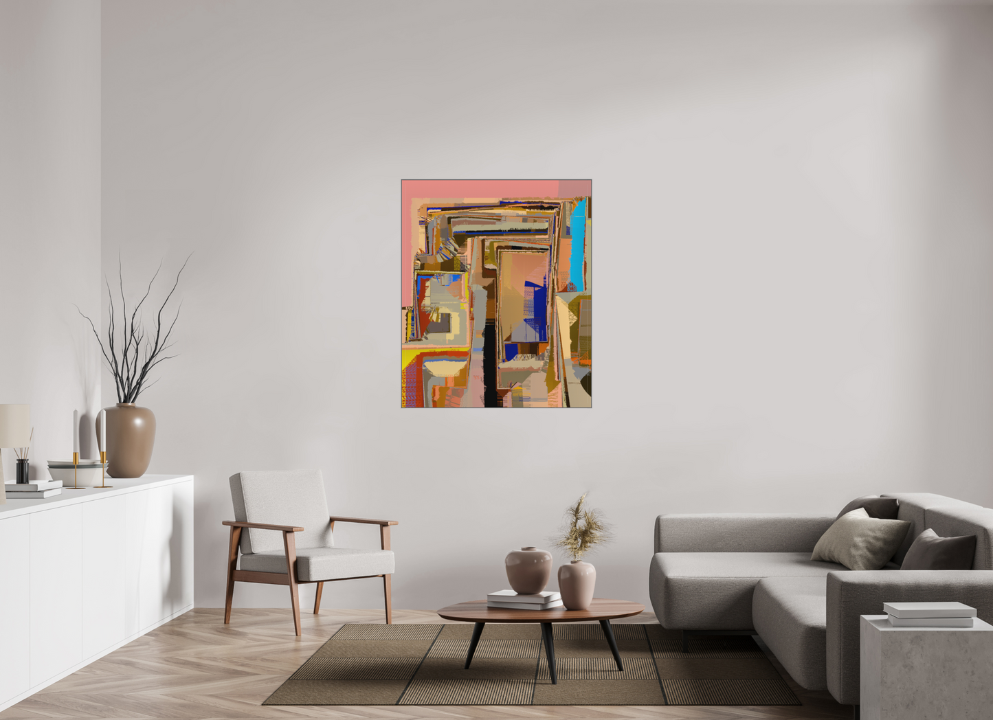 100 x 120 cm, Alu-Dibond in Aluminium Artbox interaction 723.747.098.740.300