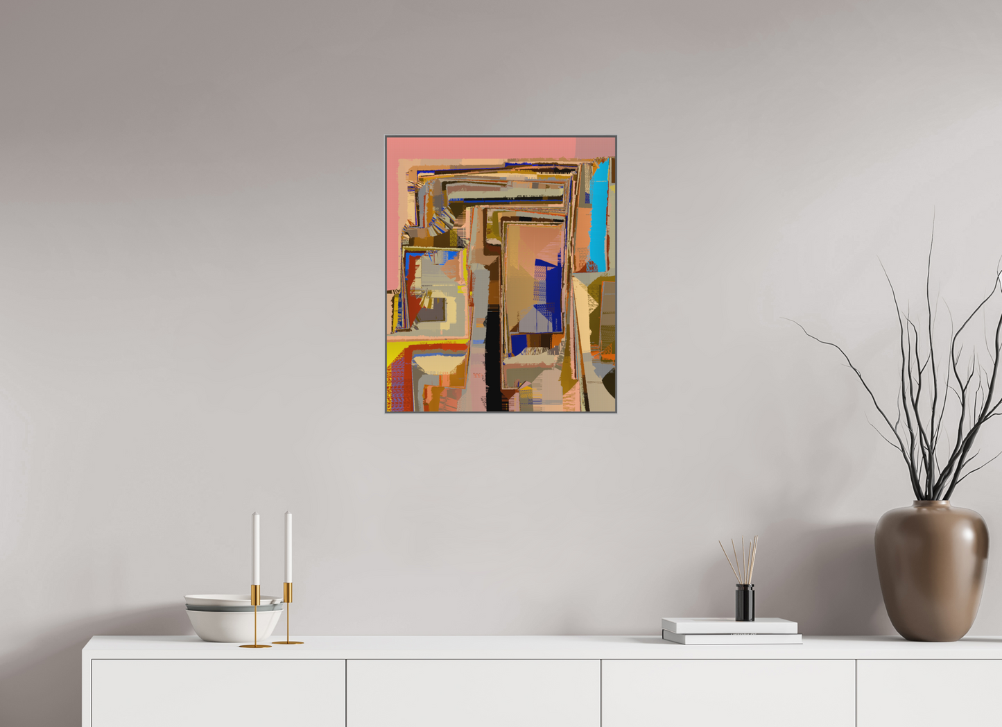 50 x 60 cm, Alu-Dibond in Aluminium Artbox interaction 723.747.098.740.300