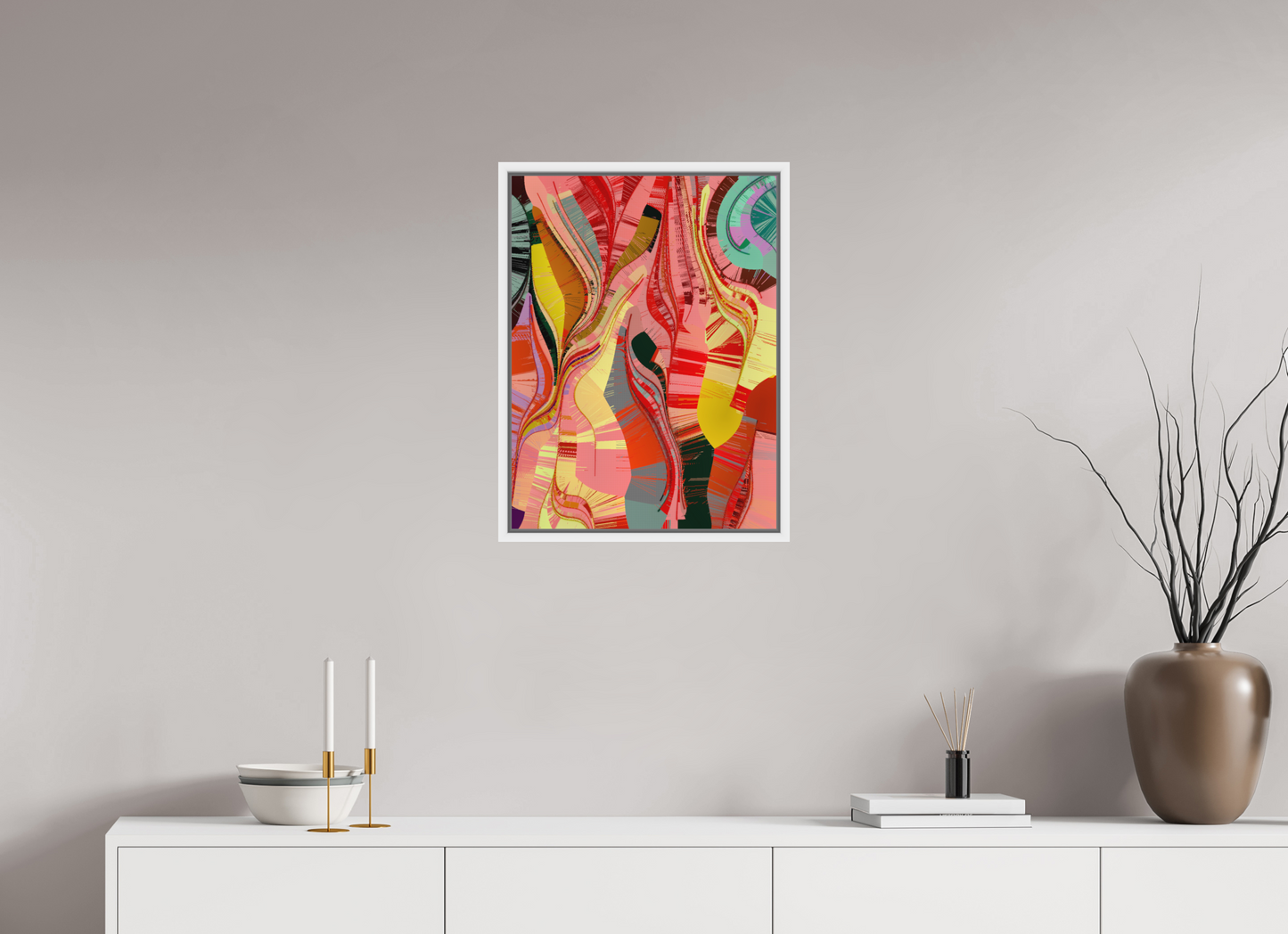 45 x 60 cm, Fine Art Print on Alu-Dibond in Floater Frame White Serendicay #7