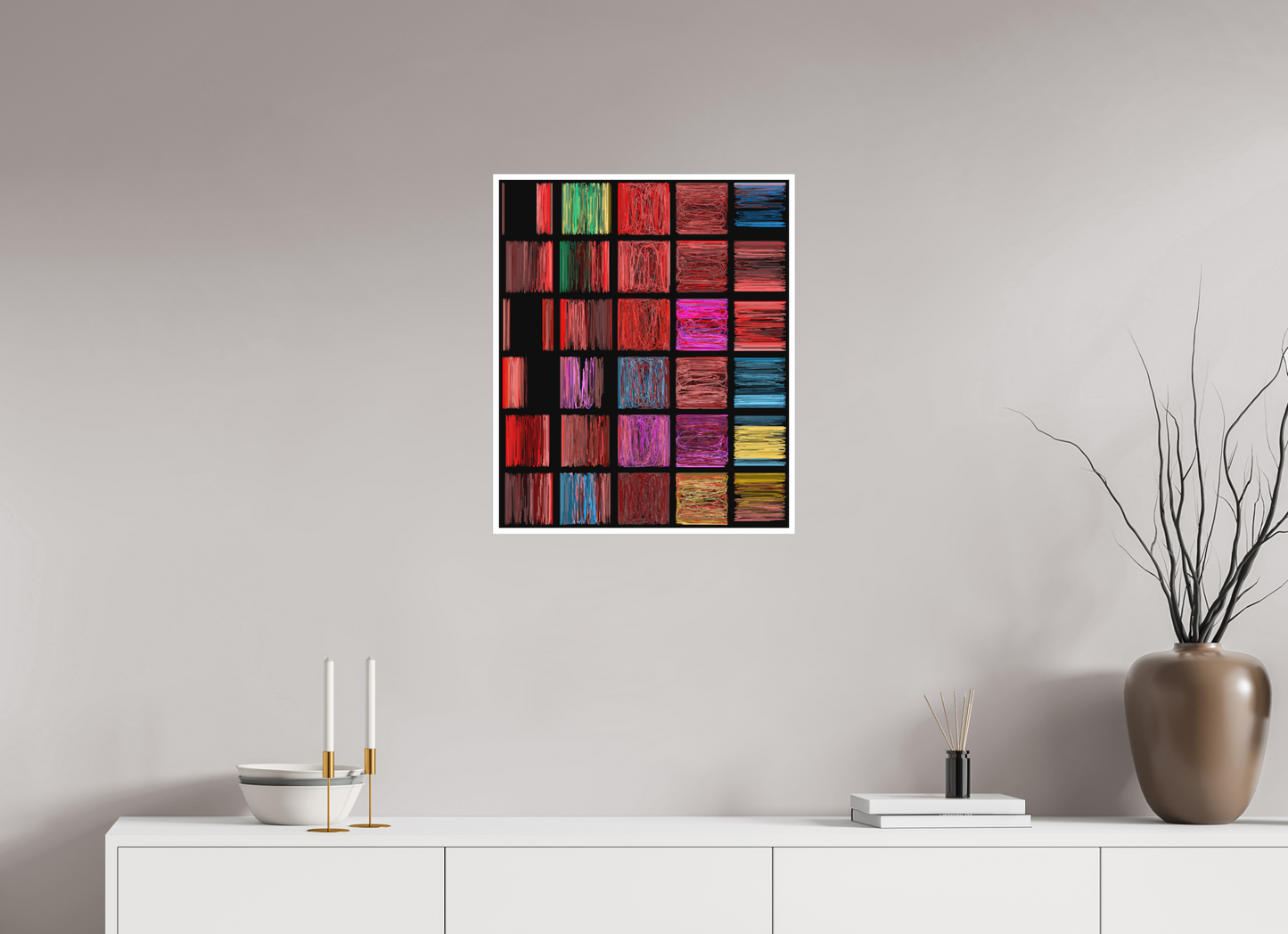 50 x 60 cm, Print on Hahnemühle Photo Rag Bright White Finite Loops #9