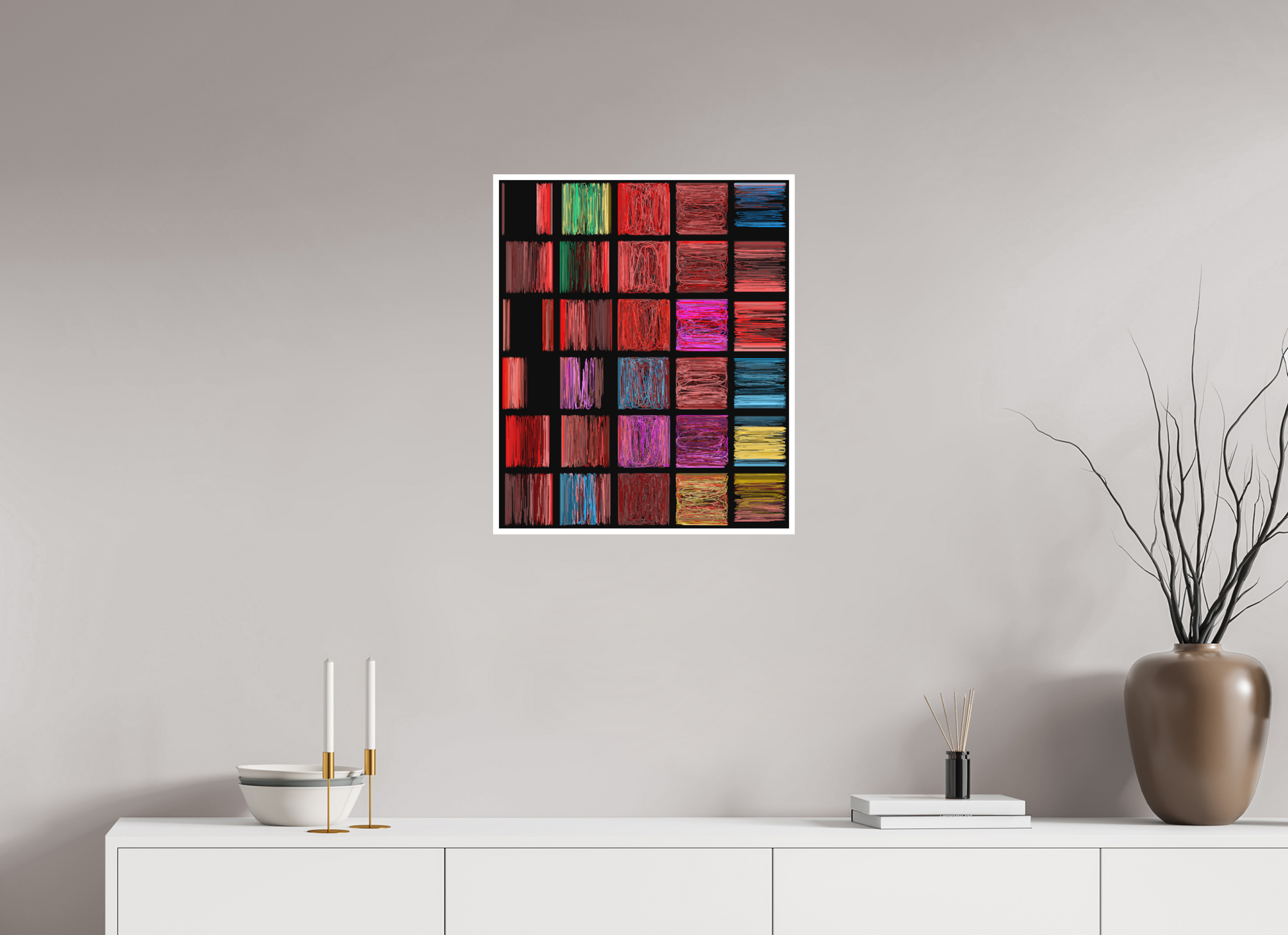 50 x 60 cm, Print on Hahnemühle Photo Rag Bright White Finite Loops #9